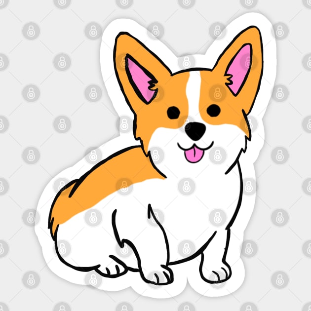 Adorable Corgi Sticker by Dexter1468